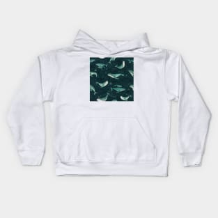 Goodnight little whale Kids Hoodie